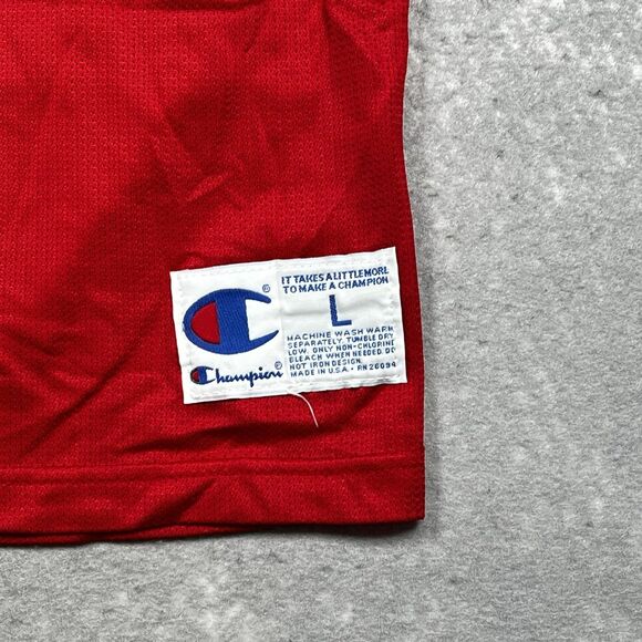 Vintage Champion Ohio State Buckeyes Football Jersey Mens Large Red #32 USA Made - Picture 5 of 12